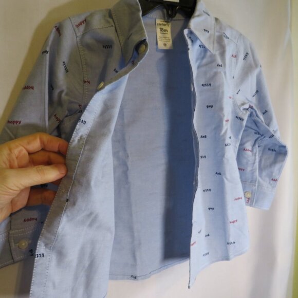 Baby Shirt, Pants w Bow Tie Red & Blue(Patriotic colors) 18mts Carters - Picture 3 of 13